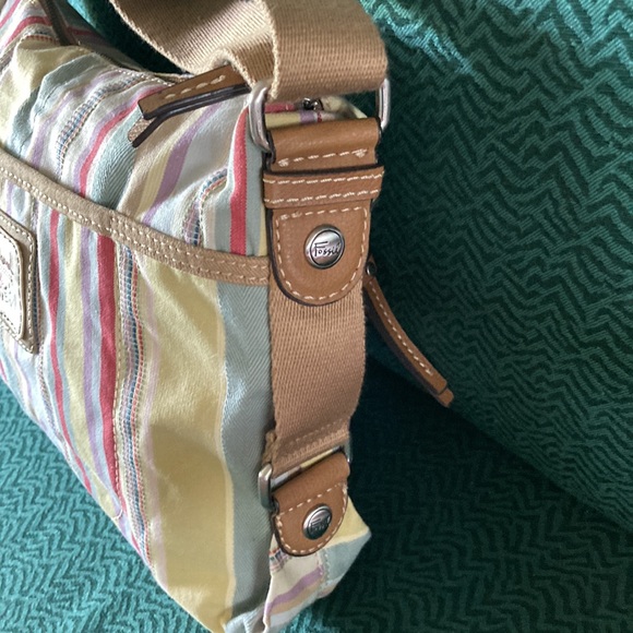 Fossil Canvas Striped Bag - Picture 5 of 8